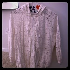 Tory Burch White Jacket Size M- Worn once!